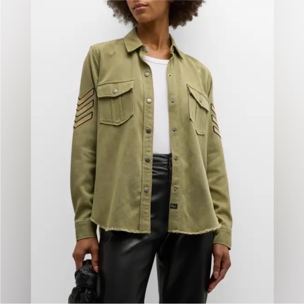 Rails Loren Raw-Hem‎ Military Shirt Jacket Size M